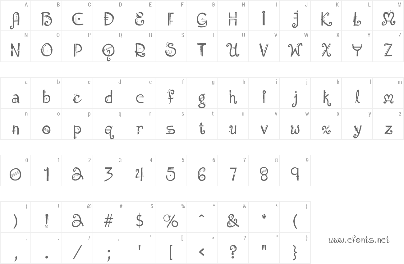 Font Amadeus preview